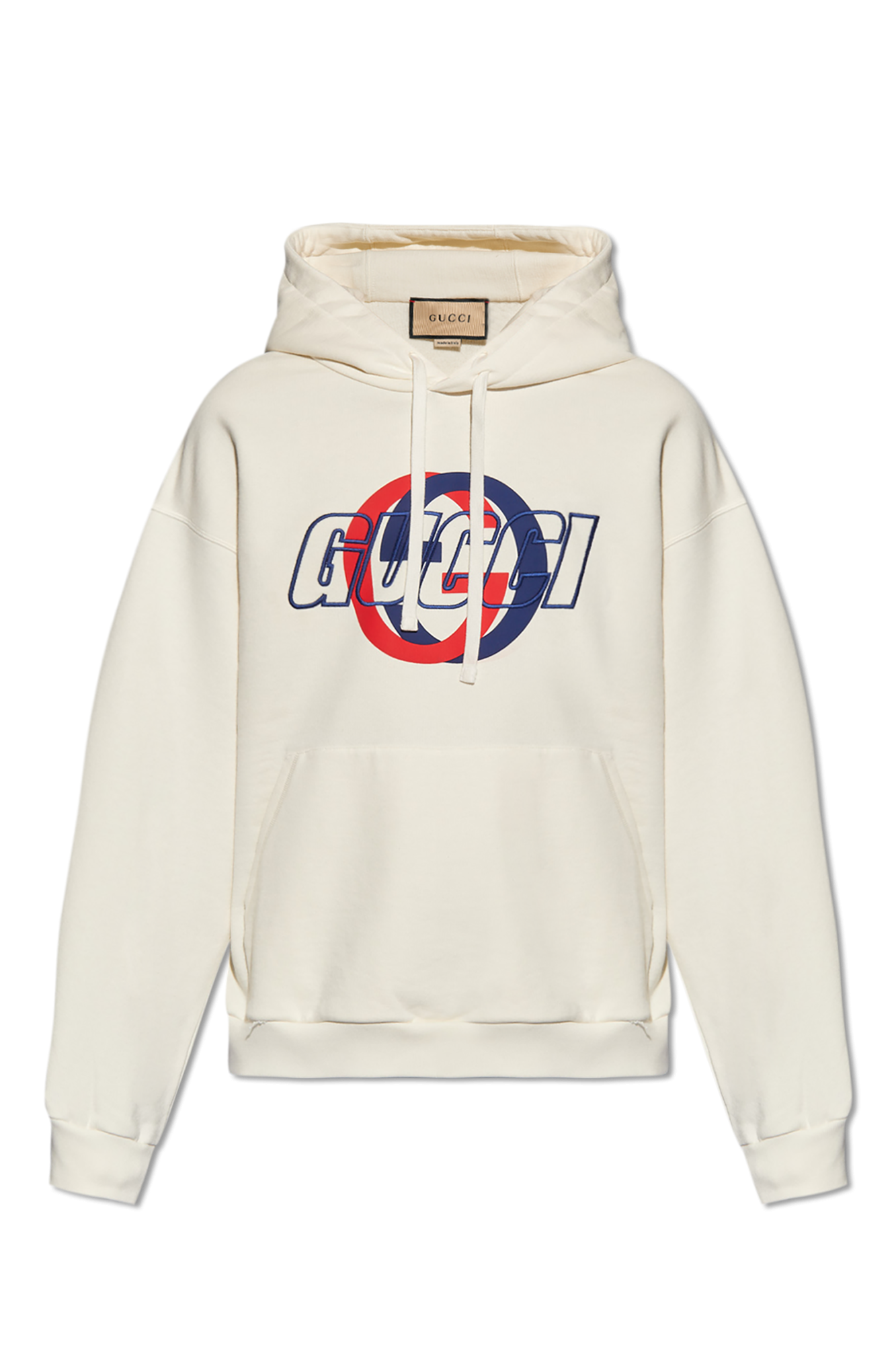 SchaferandweinerShops Zambia White Hoodie with logo Gucci gucci gg wool drawstring pants